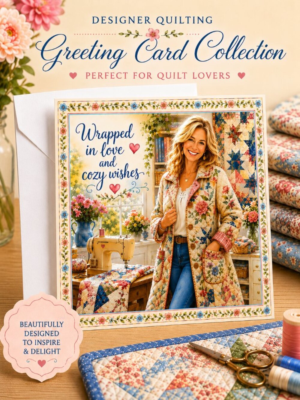 Quilting Is Love Made Visible Greeting Card Collection